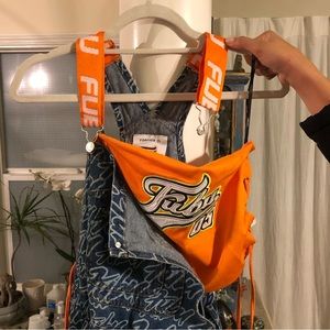 Limited edition Fubu overall and tube top set